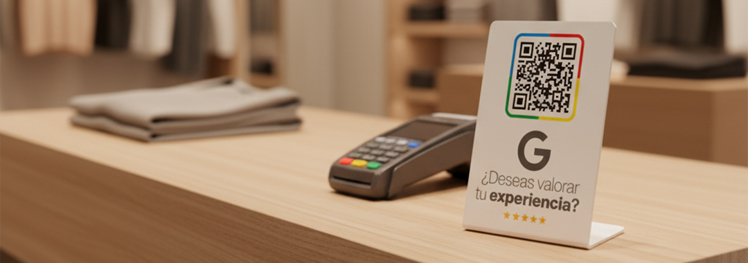 Placas de reseñas Google con QR y NFC